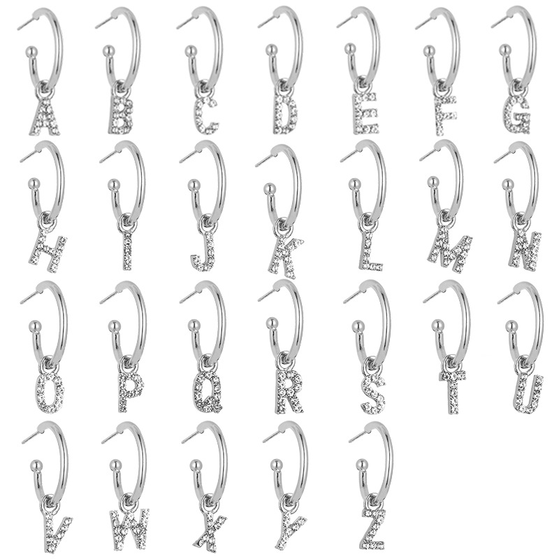 Newest 6*6*6cm Gold/Silver Plated A-Z Letter Pendant Earrings Mini Small Ear Bone Piercing Earrings Girls Party Gifts Christmas Accessories
Newest 6*6*6cm Gold/Silver Plated A-Z Letter Pendant Earrings Mini Small Ear Bone Piercing Earrings Girls Party Gifts Christmas Accessories