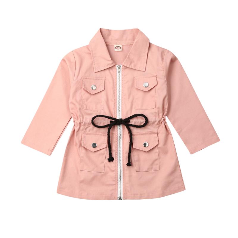 Autumn kid girl Trench solid long sleeve zipper lapel fashion jacket outdoor 1-7Y girl clothestop, As pic
Autumn kid girl Trench solid long sleeve zipper lapel fashion jacket outdoor 1-7Y girl clothestop, As pic