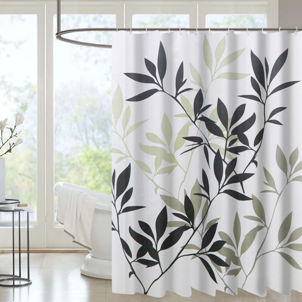 High Quality Leaves Printed Shower Curtains Bath Products Bathroom Decor with Hooks Waterproof Shower Curtain Set T200711
High Quality Leaves Printed Shower Curtains Bath Products Bathroom Decor with Hooks Waterproof Shower Curtain Set T200711
