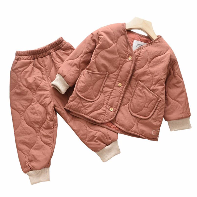 Fashion Children's Clothes Set for Baby Girls Boys Kids Warm Autumn Winter Home ClothingX1019