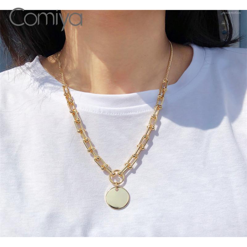 Comiya Korean Necklaces For Women Long Links Chains Round Shape Pendant Gold Color Zinc Alloy Femme Maxi Necklace Mujer Collier1
Comiya Korean Necklaces For Women Long Links Chains Round Shape Pendant Gold Color Zinc Alloy Femme Maxi Necklace Mujer Collier1