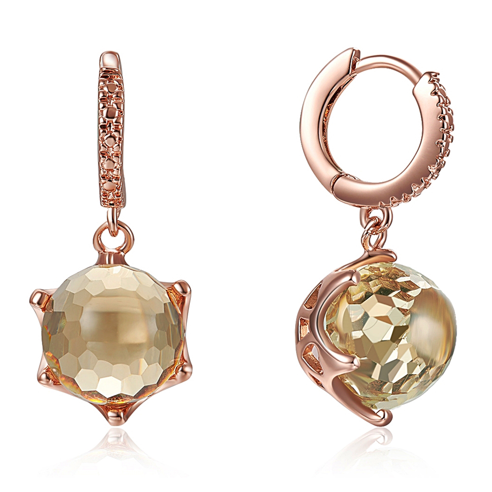 Multi-cut Surface Football Shape Stones Dangle Earring Female Brown Rose Gold Jewelry for Women
Multi-cut Surface Football Shape Stones Dangle Earring Female Brown Rose Gold Jewelry for Women