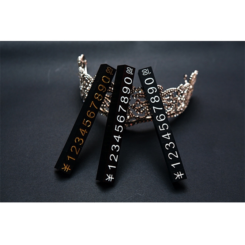 Showcase Price Tag Cubes Store For Watch Jewelry Pricing Block Stick Retail Shelf Pricing Display