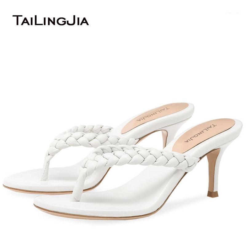 Trendy High Heel Woven Flip Flops 2020 Women White Heels Heeled Thong Sandals Ladies Slides Slippers Summer Shoes Large Size 451
Trendy High Heel Woven Flip Flops 2020 Women White Heels Heeled Thong Sandals Ladies Slides Slippers Summer Shoes Large Size 451