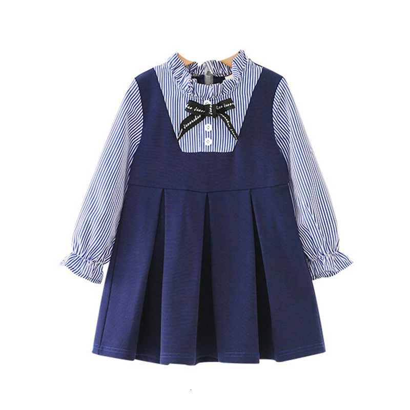 2021 New Preppy Style Autumn Striped Es Children Clothing Kids Pleated Girl Clothes with Bow 2-6y Gnqx, Blue
2021 New Preppy Style Autumn Striped Es Children Clothing Kids Pleated Girl Clothes with Bow 2-6y Gnqx, Blue
