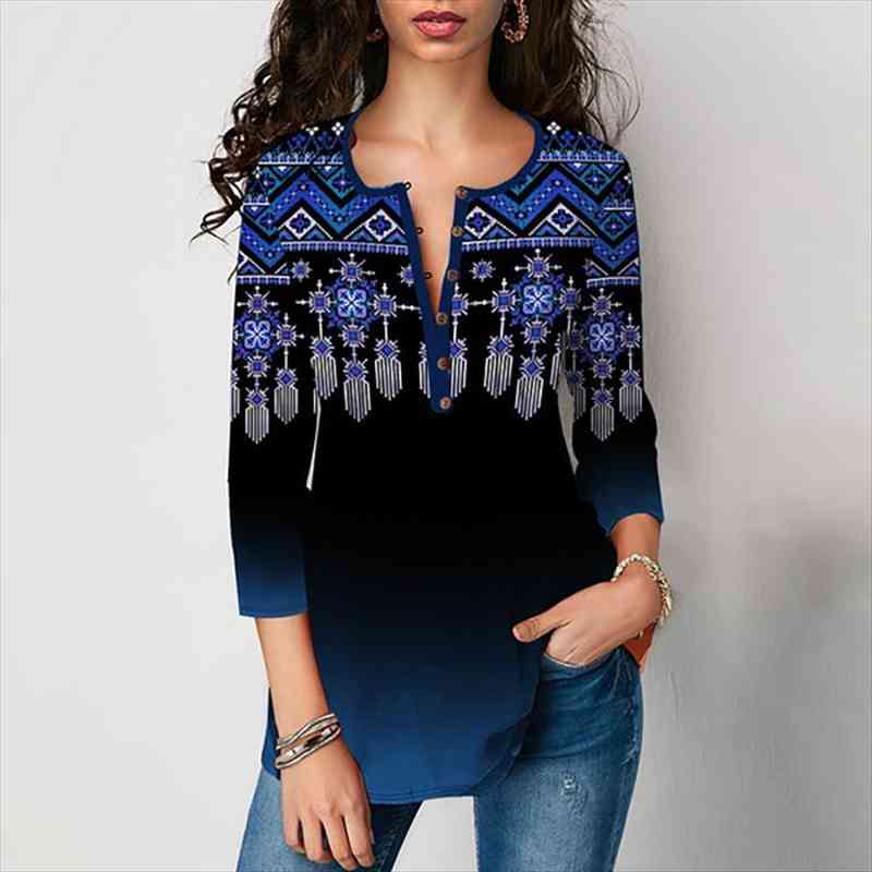 shirt v-neck button splice 3 4 sleeve spring summer casual loose women shirt plus size 5xl, White 
shirt v-neck button splice 3 4 sleeve spring summer casual loose women shirt plus size 5xl, White