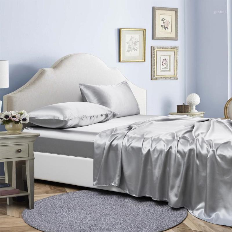 4pcs satin bed linen home elastic Fitted Sheet silk bedding set Luxury mattress Protector bedspread bed sheets and pillowcase1, Black
4pcs satin bed linen home elastic Fitted Sheet silk bedding set Luxury mattress Protector bedspread bed sheets and pillowcase1, Black