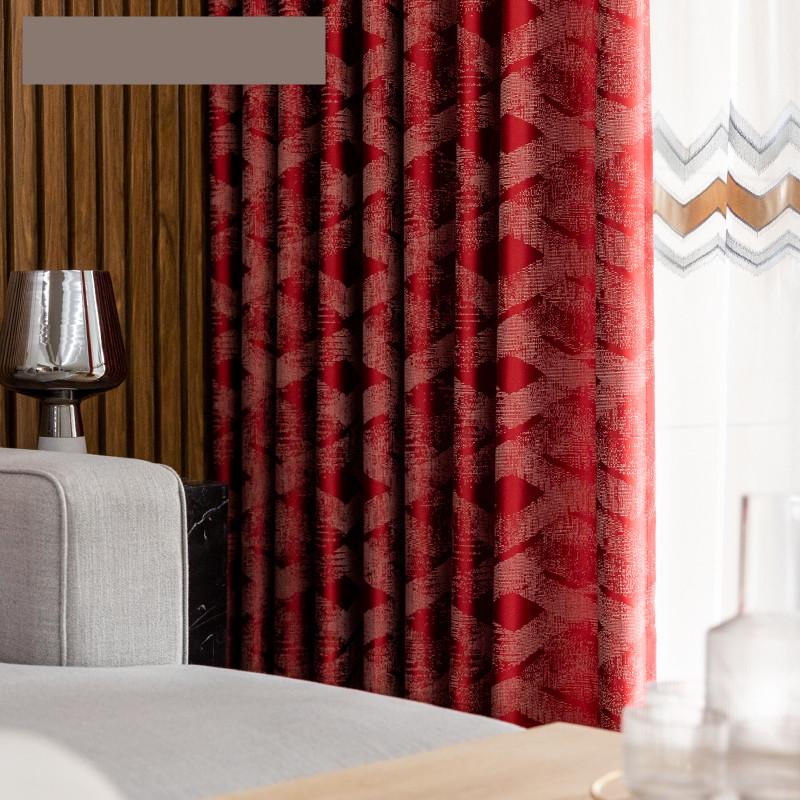 Custom curtain Nordic modern classical Jacquard thick geometry red livingroom shading bedroom blackout curtain drape M939, Tulle
Custom curtain Nordic modern classical Jacquard thick geometry red livingroom shading bedroom blackout curtain drape M939, Tulle