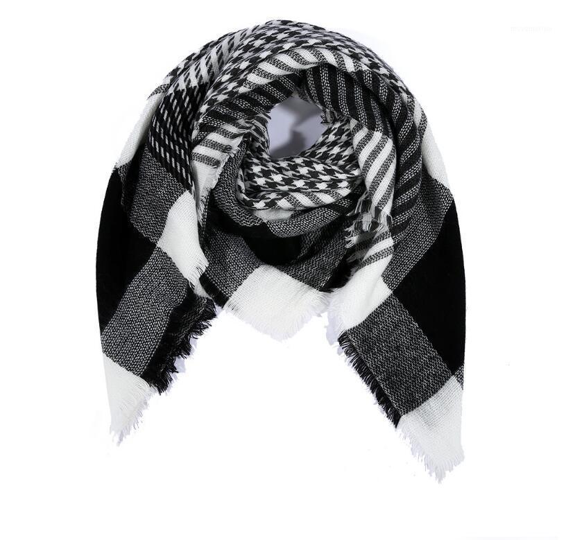 2020 New Lady Scarf Winter Wool Scarf Warm Soft Cotton Scarves For Women1