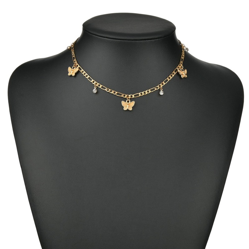 Gold butterfly chokers necklace collar Retro crystal gold chains tassel necklace for women fashion jewelry will and sandy gift
Gold butterfly chokers necklace collar Retro crystal gold chains tassel necklace for women fashion jewelry will and sandy gift