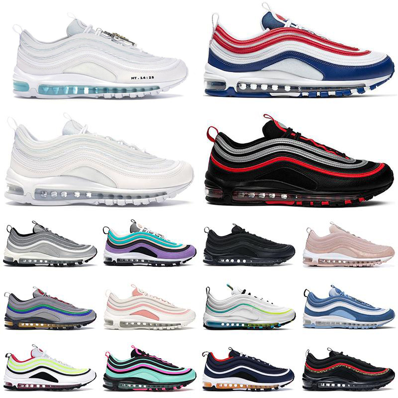 1997 mens runner shoes triple black white 97s reflective bred game royal men women sports sneakers, #11
1997 mens runner shoes triple black white 97s reflective bred game royal men women sports sneakers, #11