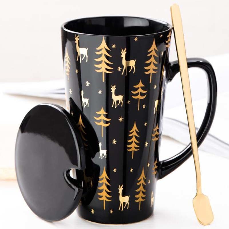 Creative Black White Mug Set Couple Cup with Lid Spoon Personality Milk Juice Coffee Tea Water Cups Easy Carry Travle Home Mug T200506, Yellow
Creative Black White Mug Set Couple Cup with Lid Spoon Personality Milk Juice Coffee Tea Water Cups Easy Carry Travle Home Mug T200506, Yellow