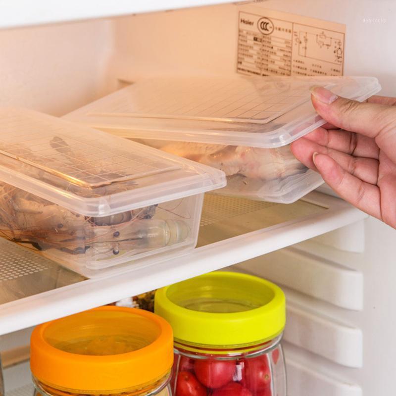 Transparent Plastic Refrigerator Containers Preserving Drain Storage Box 27.5*11.5*6.3cm Refrigerator Storage Box1
Transparent Plastic Refrigerator Containers Preserving Drain Storage Box 27.5*11.5*6.3cm Refrigerator Storage Box1