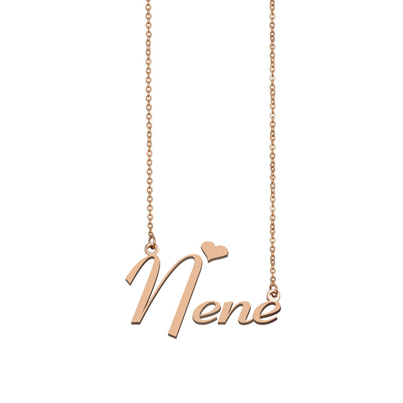 Nene Name Necklace Custom Nameplate Pendant for Women Girls Birthday Gift Kids Best Friends Jewelry 18k Gold Plated Stainless Steel
Nene Name Necklace Custom Nameplate Pendant for Women Girls Birthday Gift Kids Best Friends Jewelry 18k Gold Plated Stainless Steel