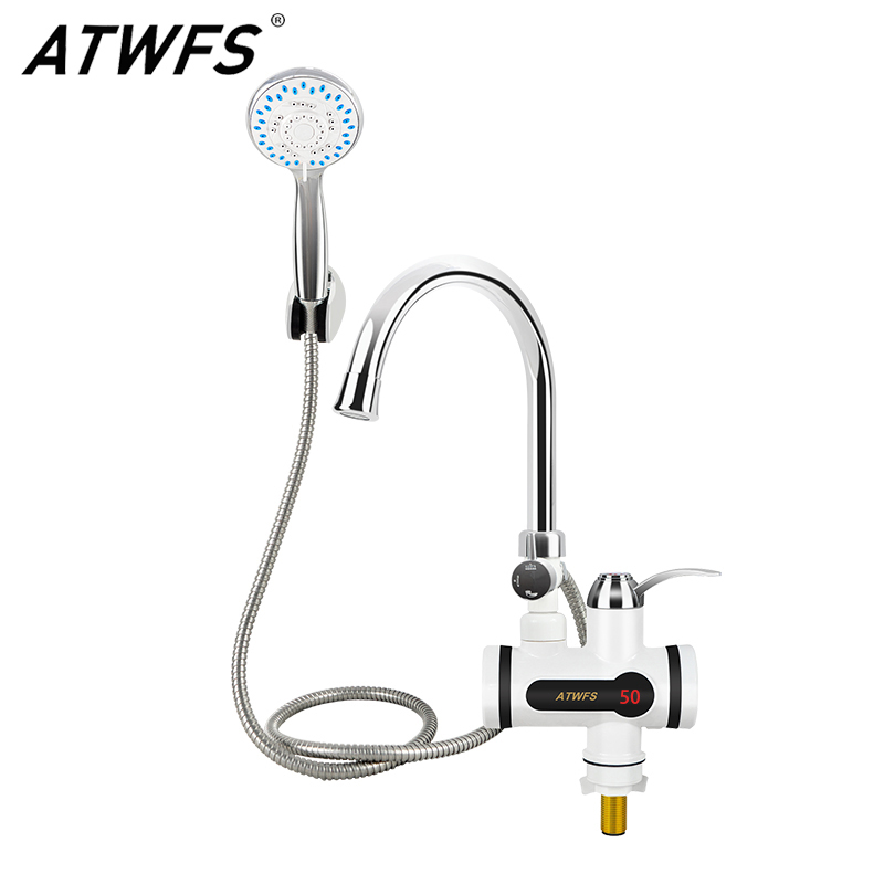 ATWFS Instant Water Heater Faucet Boiler Tap Heating Bathroom Hot Water Shower Tankless Heater Heat Electric 220V
ATWFS Instant Water Heater Faucet Boiler Tap Heating Bathroom Hot Water Shower Tankless Heater Heat Electric 220V