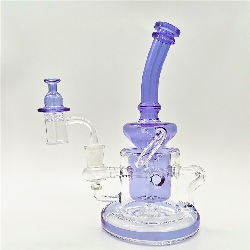 Glass Recycler Rigs Glass Water Bons Dab Rigs With 14.4mm Male Joint Purple Color Heady Glass Borocilicate Material
Glass Recycler Rigs Glass Water Bons Dab Rigs With 14.4mm Male Joint Purple Color Heady Glass Borocilicate Material