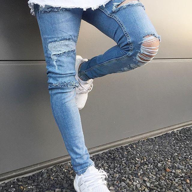 Fashion Ripped Jeans Men 2018 Autumn Brand Designer Wear Out Skinny Denim Holes Jean Pants Male Hip Hop Biker Jeans O8R21, Blue
Fashion Ripped Jeans Men 2018 Autumn Brand Designer Wear Out Skinny Denim Holes Jean Pants Male Hip Hop Biker Jeans O8R21, Blue