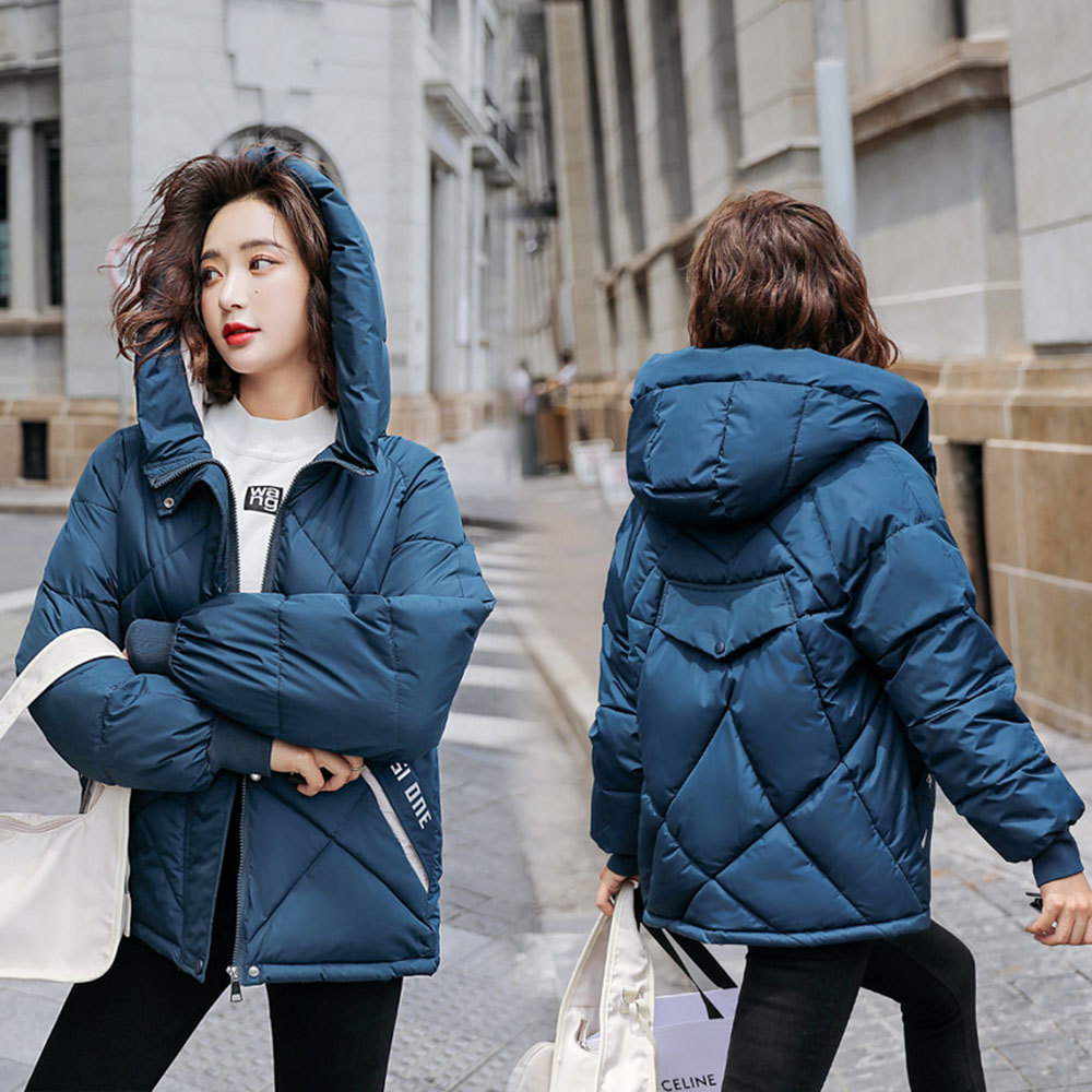 PinkyIsBlack Winter Jacket Women Parkas Hooded Thick Down Cotton Padded Female Jacket Short Winter Coat Women Outwear 201019