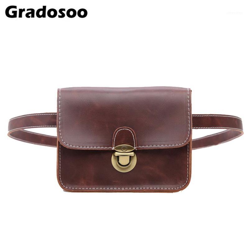 Gradosoo Vintage England Style Waist Bags For Women PU Leather Fashion Belt Bag New Casual Small Hand Free Bags Waist Pack A0161, Black
Gradosoo Vintage England Style Waist Bags For Women PU Leather Fashion Belt Bag New Casual Small Hand Free Bags Waist Pack A0161, Black