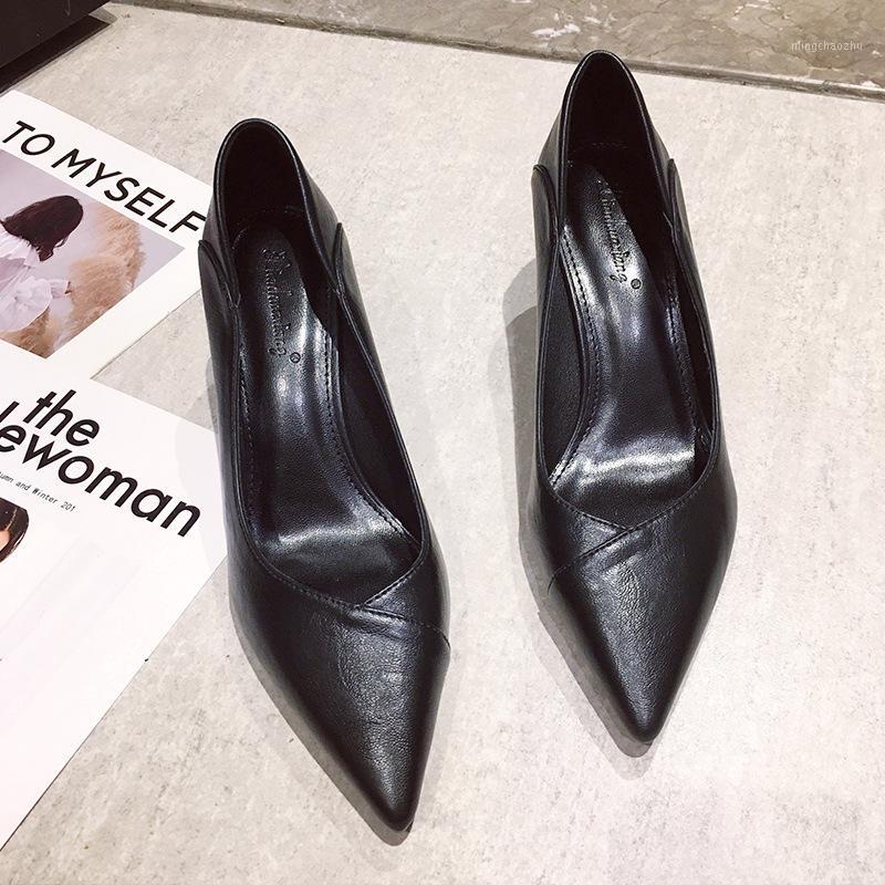 High-heeled women's stiletto and pointed shoes spring 2020 new pure color Fairy style single shoes1, Black
High-heeled women's stiletto and pointed shoes spring 2020 new pure color Fairy style single shoes1, Black