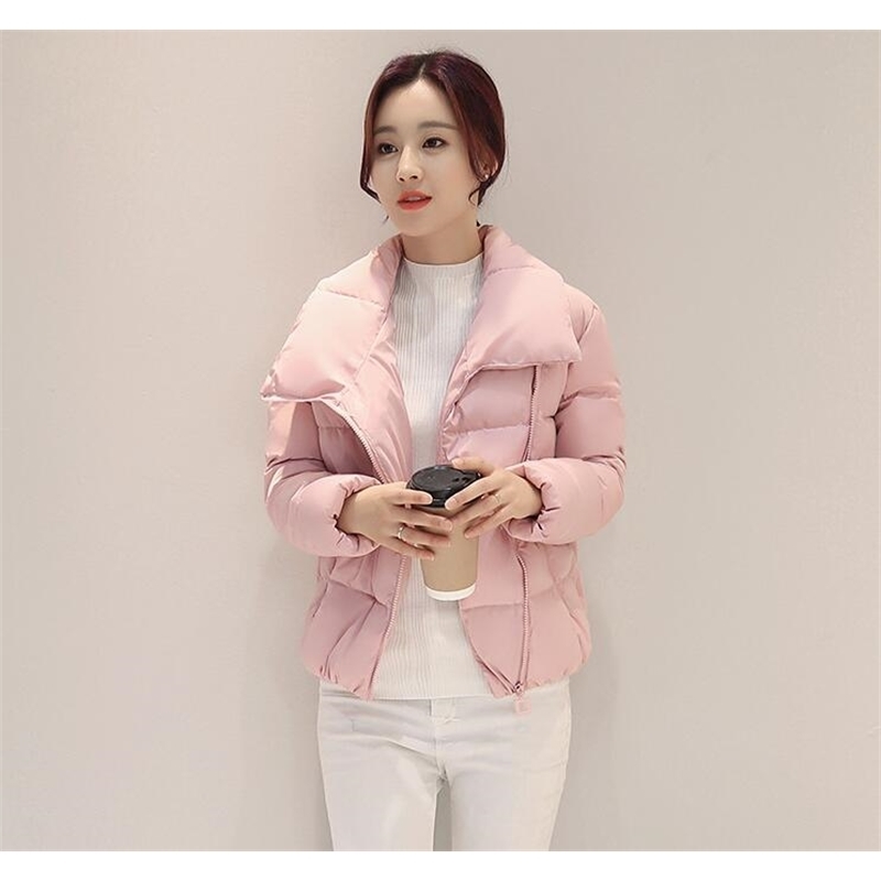Winter jacket women High Quality short Cotton Padded Coat Fashion slim Winter Coats womens Thick warm casual Cotton parka 201026