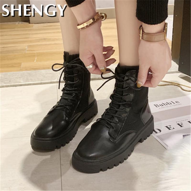 Autumn And Winter Fashion Ladies Boots Lace-up Ankle British Motorcycle Style Thick-soled Non-slip, Black
Autumn And Winter Fashion Ladies Boots Lace-up Ankle British Motorcycle Style Thick-soled Non-slip, Black