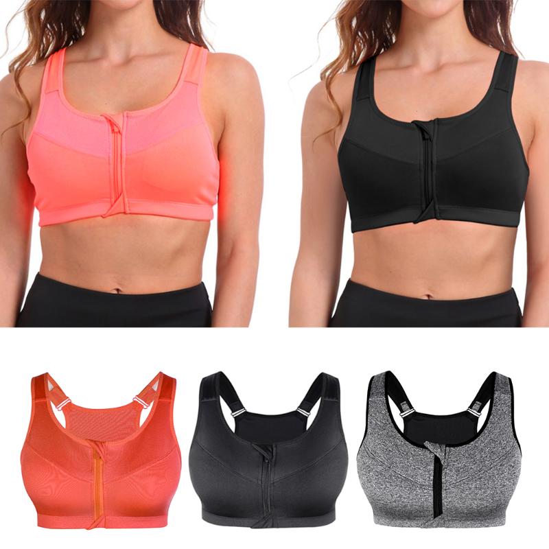 Sports Bra Women Zipper Push Up Bra Fitness Top Athletic Running Padded Gym Tops, Gray xl
Sports Bra Women Zipper Push Up Bra Fitness Top Athletic Running Padded Gym Tops, Gray xl