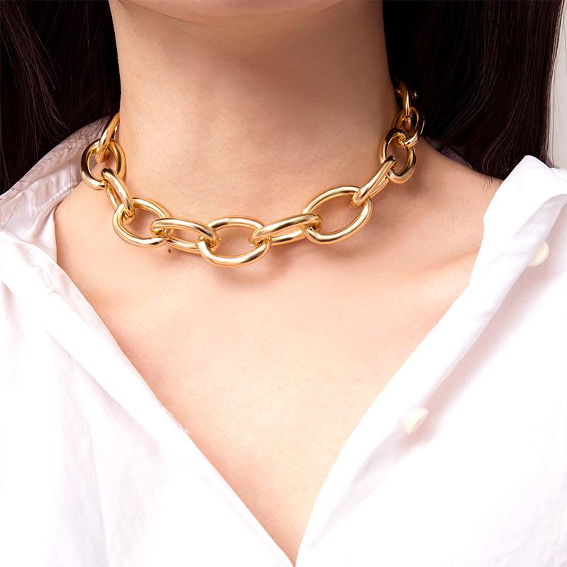 New Women's Decorative Jewelry Fashion Atmospheric Metal Necklace Gold Silver Delicate Necklace Party Best Gift 2020 C02329K1
New Women's Decorative Jewelry Fashion Atmospheric Metal Necklace Gold Silver Delicate Necklace Party Best Gift 2020 C02329K1
