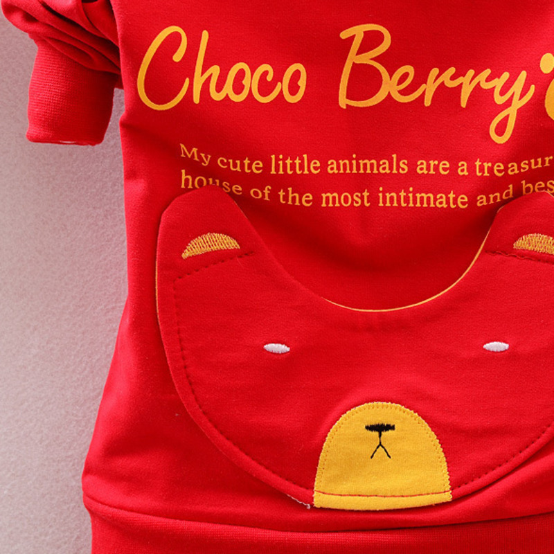 Children Cotton Clothing Sets Kids Hoodies Pants 2Pcs/Sets Fashion Baby Boy Girl Cartoon Hooded Suit Toddler Sport Tracksuit 201127