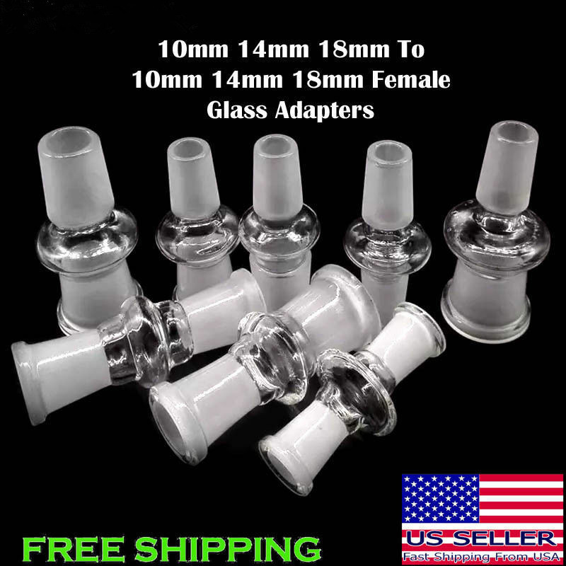 Glass Adapter Converter 14mm 19mm To 14mm 19mm Male Female Glass Adapter Joint Slide Bowl Extensions For Water Bongs Dab Rigs Quartz Banger
Glass Adapter Converter 14mm 19mm To 14mm 19mm Male Female Glass Adapter Joint Slide Bowl Extensions For Water Bongs Dab Rigs Quartz Banger