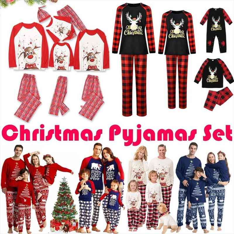 7 Style Christmas Pyjamas 2pcs set Family Matching Adult Women Men Kids Baby Pyjamas Xmas Nightwear Sleepwear Pajamas Pjs, Black;red
7 Style Christmas Pyjamas 2pcs set Family Matching Adult Women Men Kids Baby Pyjamas Xmas Nightwear Sleepwear Pajamas Pjs, Black;red