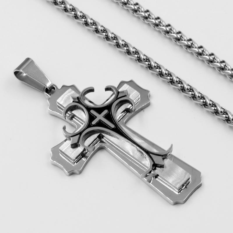 Mens Necklace Pendant Stainless Steel Chain 3 Layer Knight Cross Silver Gold Black Color Christian Jesus Men Jewelry Wholesale1
Mens Necklace Pendant Stainless Steel Chain 3 Layer Knight Cross Silver Gold Black Color Christian Jesus Men Jewelry Wholesale1