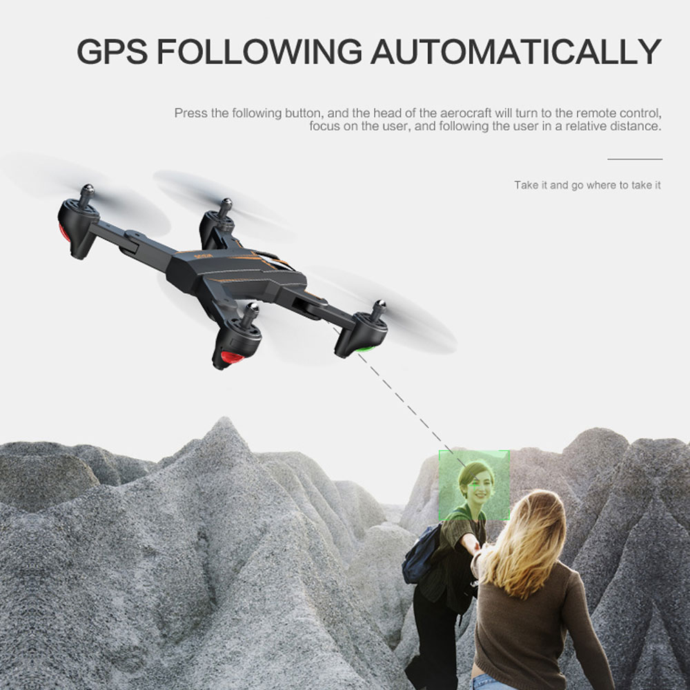 

VISUO XS812 GPS RC Drone with 4K HD Camera 5G WIFI FPV Altitude Hold One Key Return RC Quadcopter Helicopter VS XS809S E58 E502S, Black