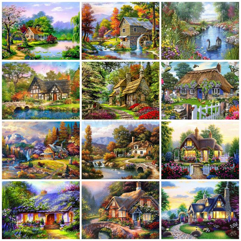 EverShine Diamond Painting 5D Landscape Diamond Embroidery House Rhinestones Art Cross Stitch Handwork Gift Home Decoration
EverShine Diamond Painting 5D Landscape Diamond Embroidery House Rhinestones Art Cross Stitch Handwork Gift Home Decoration