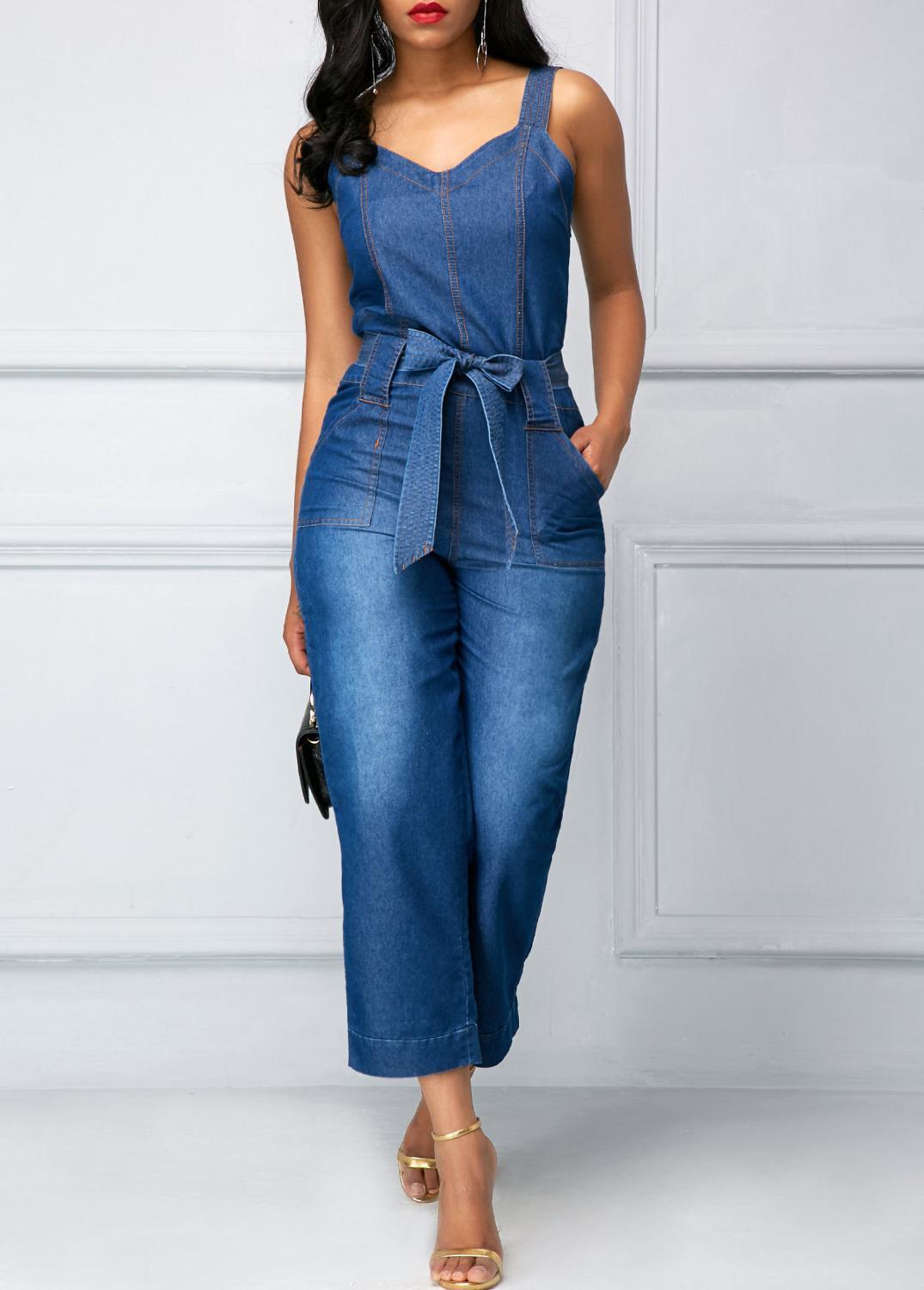 Lguc.H Unique Denim Jumper Overalls Women Jumpsuit High Waist Baggy Jeans Woman Loose Casual Pants Women Vaqueros Mujer XL 201105