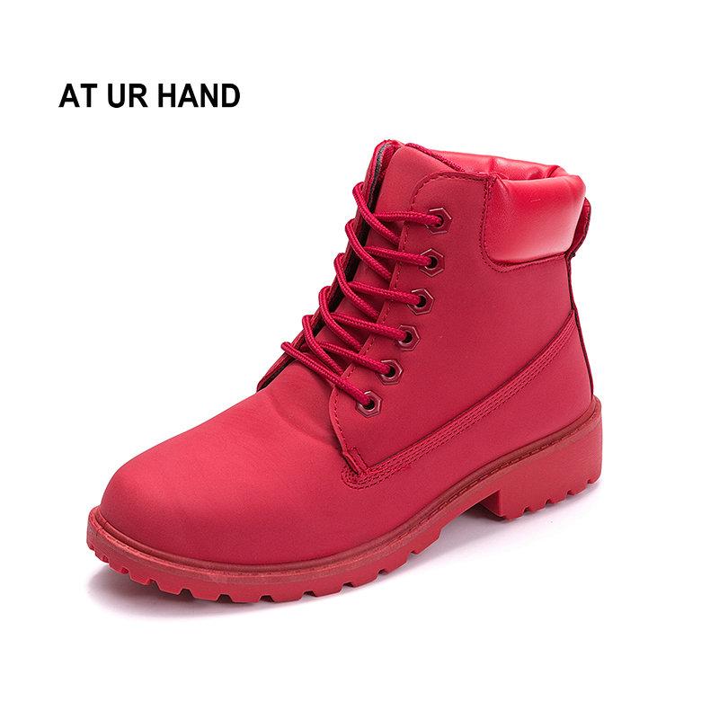 at ur hand New Women Winter Boots Lace up Solid Casual Boots Round Toe Women Ankle Shoes size 36-41, Red
at ur hand New Women Winter Boots Lace up Solid Casual Boots Round Toe Women Ankle Shoes size 36-41, Red