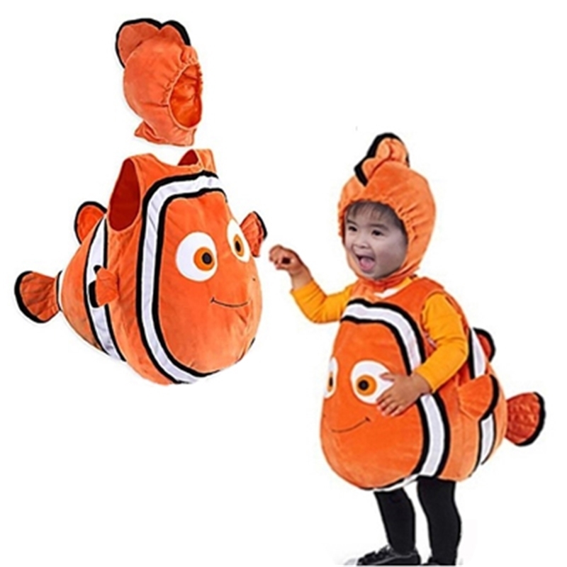 Baby Kids Fish Costume Christmas Cosplay party Costume Halloween costume for kids LJ200930