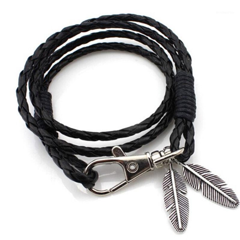 1pc Punk Hand Braided Bracelets & Bangles Rope Chain Leaf Bracelet Brand Accessories Women Men Leather Charm Bracelets Gifts1
1pc Punk Hand Braided Bracelets & Bangles Rope Chain Leaf Bracelet Brand Accessories Women Men Leather Charm Bracelets Gifts1