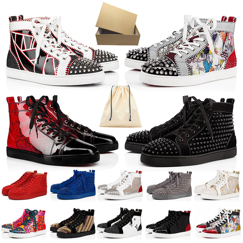2020 With Box Size 13 Red Bottom Casual Shoes Mens Womens Designer Full Spikes Flats Sneakers Loafers Luxury Man Woman Red Bottoms Shoes, Black
2020 With Box Size 13 Red Bottom Casual Shoes Mens Womens Designer Full Spikes Flats Sneakers Loafers Luxury Man Woman Red Bottoms Shoes, Black
