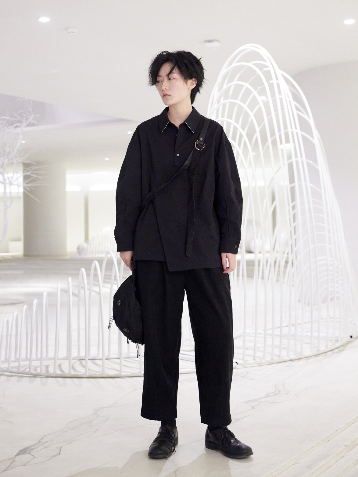 2021 New S-7xl. Winter Black Shirt Designer with Diagonal Asymmetric Buttons Long Sleeves MW3O
2021 New S-7xl. Winter Black Shirt Designer with Diagonal Asymmetric Buttons Long Sleeves MW3O