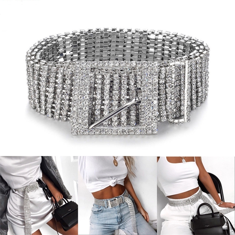 New Silver Full Rhinestone Diamante Fashion Women Belt Sequins Corset Belt Harajuku Ladies Waist Charm Accessory Size Hot Y200424, Red
New Silver Full Rhinestone Diamante Fashion Women Belt Sequins Corset Belt Harajuku Ladies Waist Charm Accessory Size Hot Y200424, Red