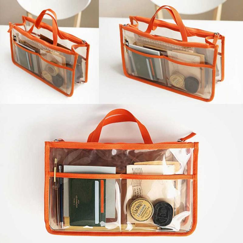 Travel PVC Transparent Zipper Storage bag Insert Handbag Organiser Dual Bag in Makeup Organizer Cosmetics foreign trade
Travel PVC Transparent Zipper Storage bag Insert Handbag Organiser Dual Bag in Makeup Organizer Cosmetics foreign trade