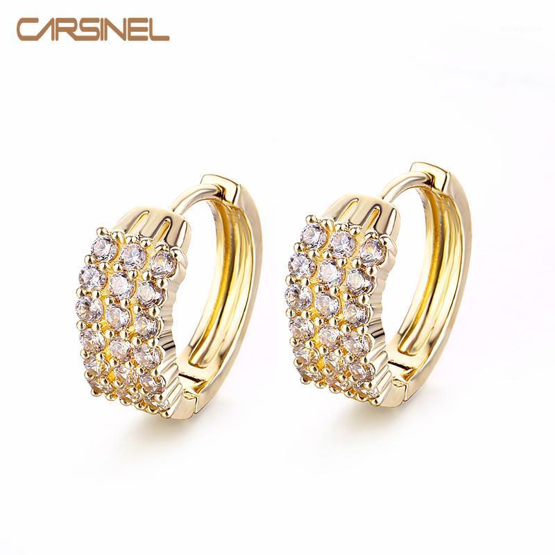 CARSINEL Brand Wavy Gold color Hoop Earrings For Women Fashion Cubic Zirconia Wedding Earrings Jewelry Wholesale ER05541
CARSINEL Brand Wavy Gold color Hoop Earrings For Women Fashion Cubic Zirconia Wedding Earrings Jewelry Wholesale ER05541