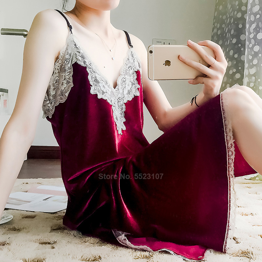 Autumn Women Velvet Pajamas Set Soft Keep Warm Sexy Sleepwear Polyester 4PCs Full Sleeve Strap Nightgown Bath Robe Lingerie Suit 201113