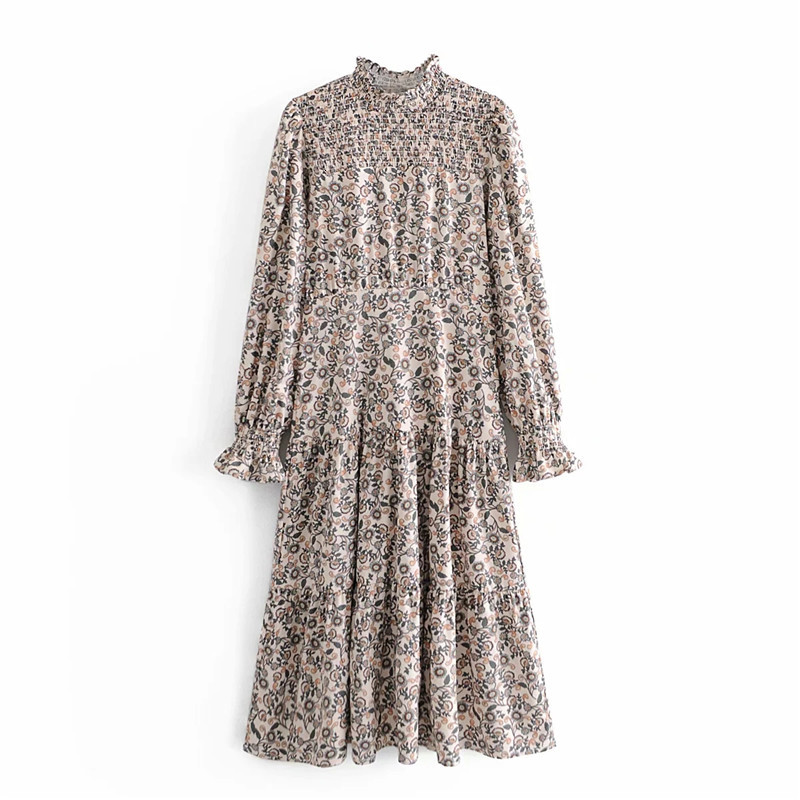 2021 New Vintage Printed Women Fashion Autumn Winter Long Sleeve Ruffle Midi Dresses Ladies Elegant Dress 1oey, Print
2021 New Vintage Printed Women Fashion Autumn Winter Long Sleeve Ruffle Midi Dresses Ladies Elegant Dress 1oey, Print