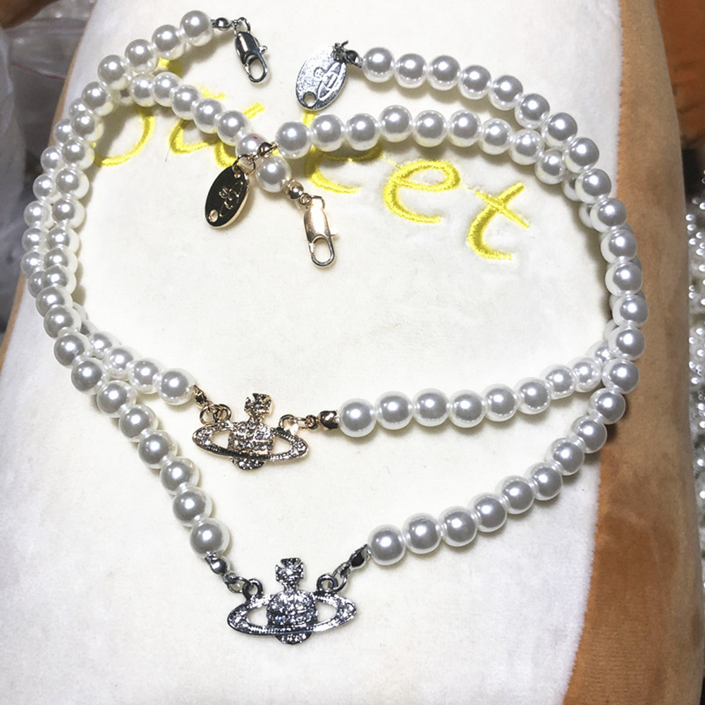 Women Pearl Chain Necklace Rhinestone Orbit Pendant Necklace for Gift Party Fashion Jewelry Accessories High Quality, Customize
Women Pearl Chain Necklace Rhinestone Orbit Pendant Necklace for Gift Party Fashion Jewelry Accessories High Quality, Customize