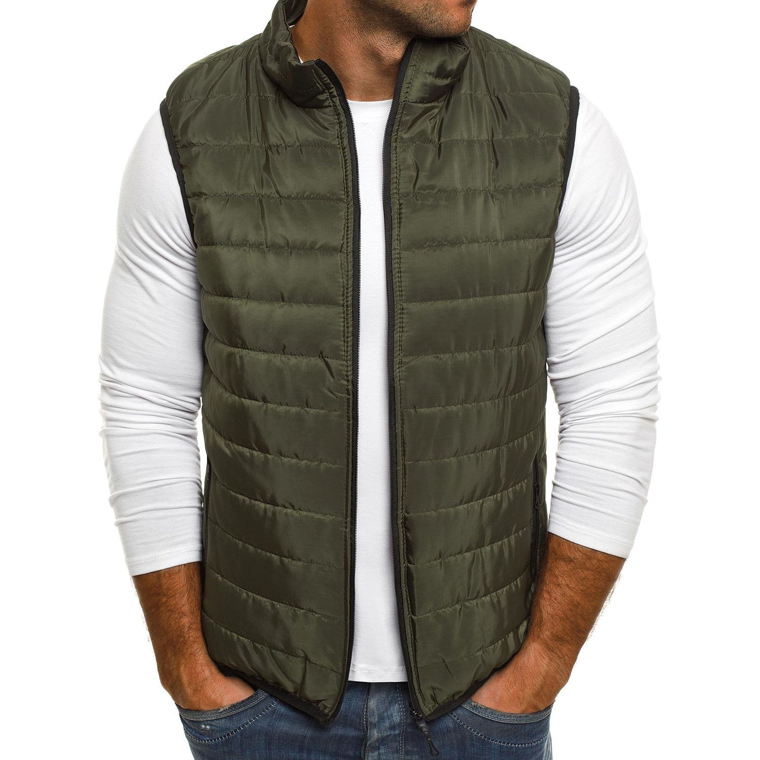 ZOGAA Mens Vest Casual Outerwear Autumn Jackets Vests Coat Men Sleeveless Waistcoat Men Parka Jackets Zipper Coats 4XL 5XL T200102