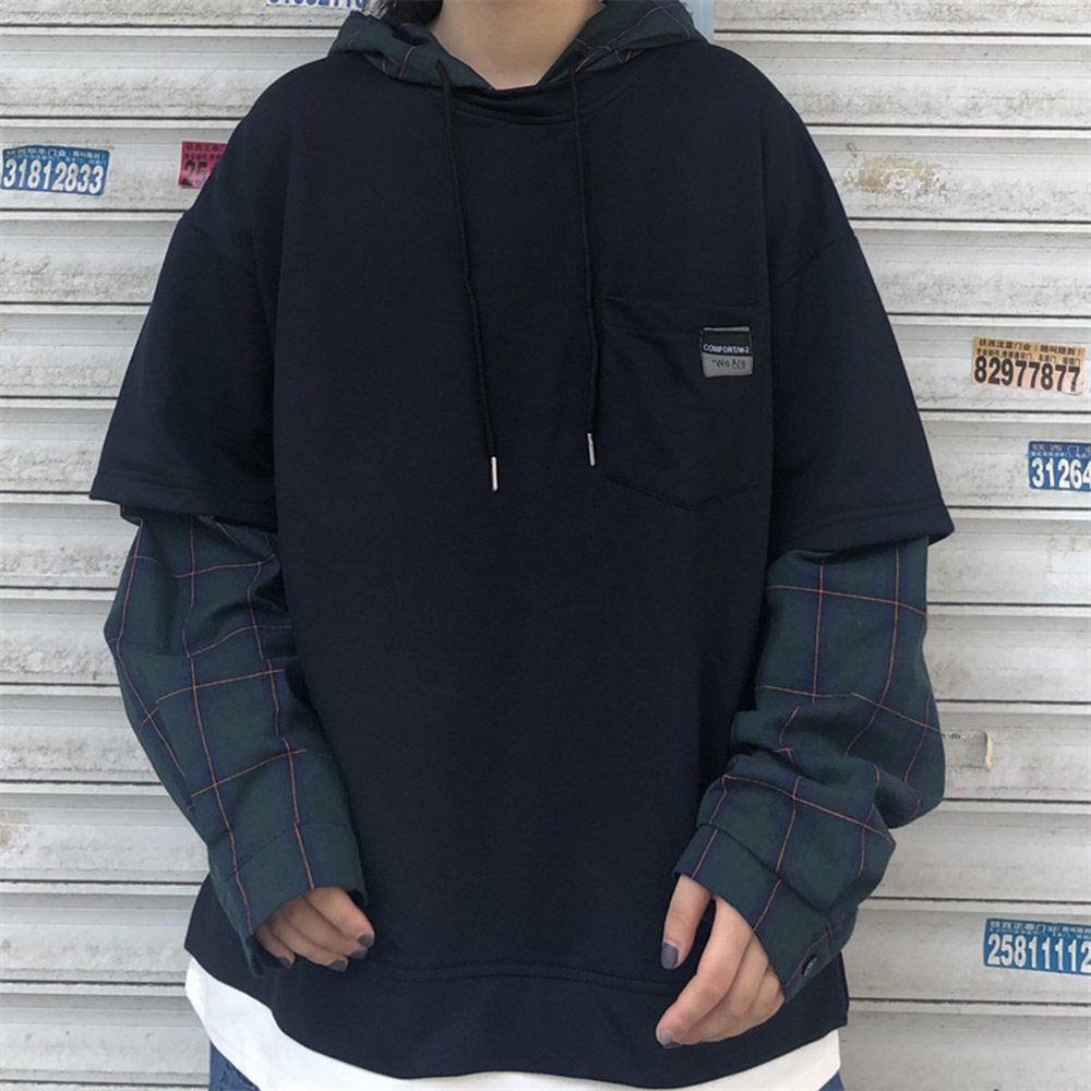 2021 Man Plus Size Slices Harajuku Fake 2 Pieces Spring Long Sleeve with Student Hoodie in Fashion Mcwo, Gray.
2021 Man Plus Size Slices Harajuku Fake 2 Pieces Spring Long Sleeve with Student Hoodie in Fashion Mcwo, Gray.