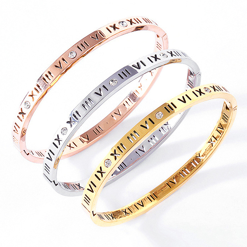 2022 New Classic Pavé Zircon Stainless Steel Bracelet Ladies Roman Numeral Jewelry Gift Fashion Accessories
2022 New Classic Pavé Zircon Stainless Steel Bracelet Ladies Roman Numeral Jewelry Gift Fashion Accessories