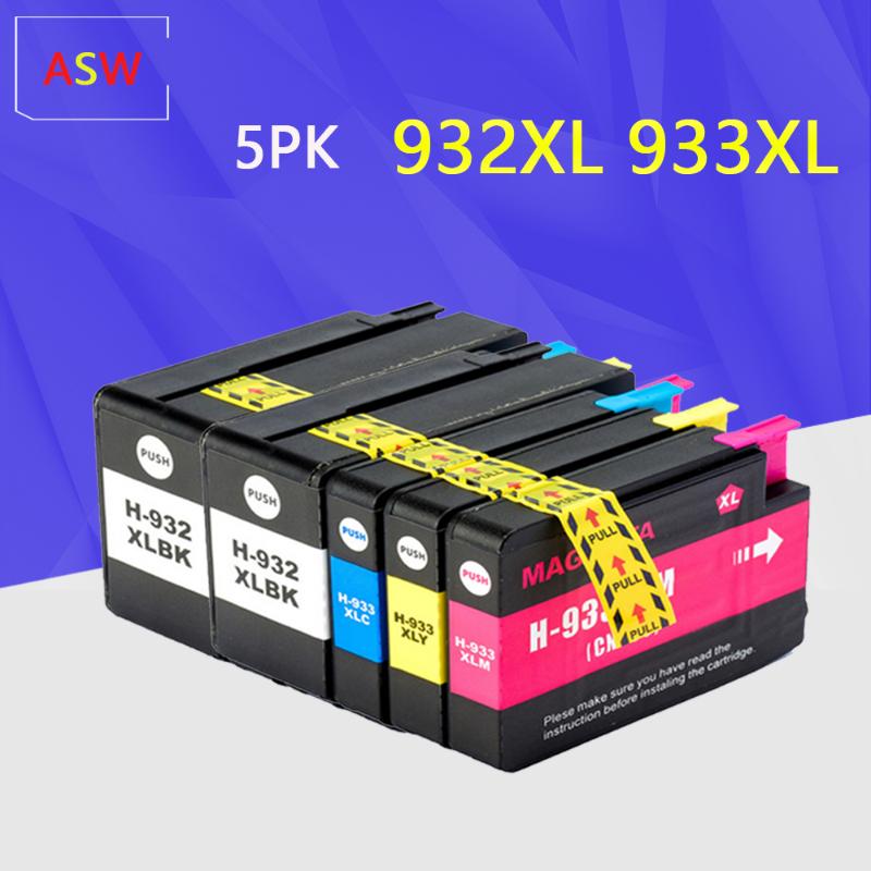 5PK 932XL 933 for 932 933XL replacement Ink Cartridge for 932 Officejet 6100 6600 6700 7110 7610 7612 Printer
5PK 932XL 933 for 932 933XL replacement Ink Cartridge for 932 Officejet 6100 6600 6700 7110 7610 7612 Printer